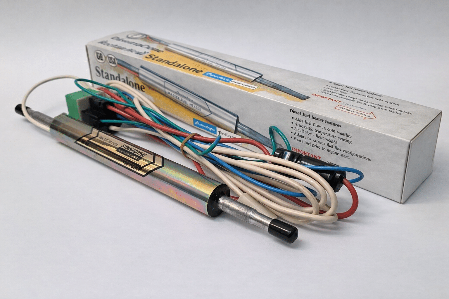 Stanadyne dyzelinio kuro šildytuvas su laidais ir originalia dėžute